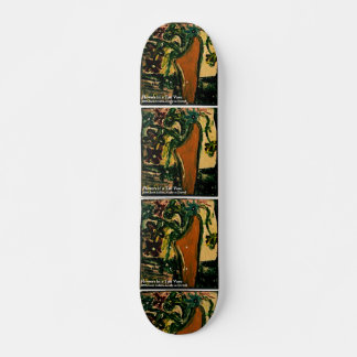 BLUME IN EINEM TAN SKATEBOARD