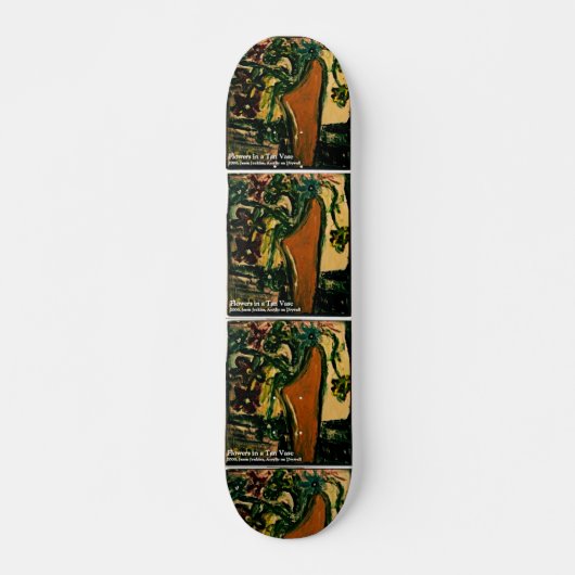 BLUME IN EINEM TAN SKATEBOARD (Vorne)