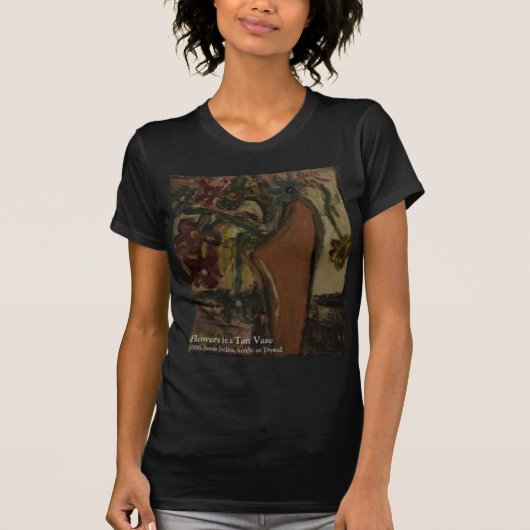 BLUME IN EINEM TAN T-Shirt (Vorderseite)