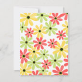 Blume in einem Teekessel Einladung (Rückseite)