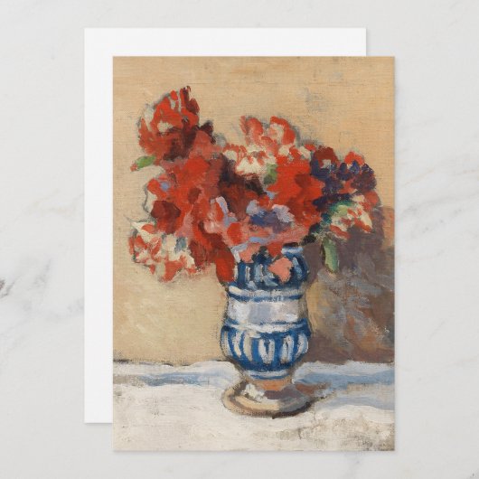 Blume in einer Blauen Vase | Christopher Wood (Vorne/Hinten)