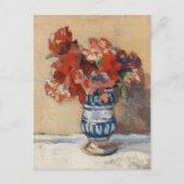 Blume in einer Blauen Vase | Christopher Wood Postkarte (Vorderseite)