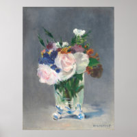 Blume in einer Crystal Vase - Edouard Manet Kunst