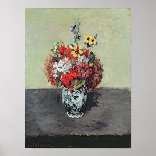 Blume in einer Delft-Vase, c.1873-75 Poster (Vorne)