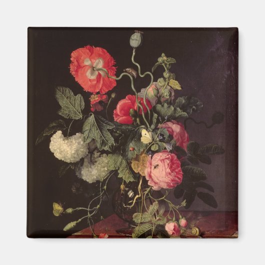 Blume in einer Glasvase, 1667 Magnet (Vorne)