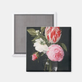 Blume in einer Glasvase Magnet (Vorderseite/Rückseite)