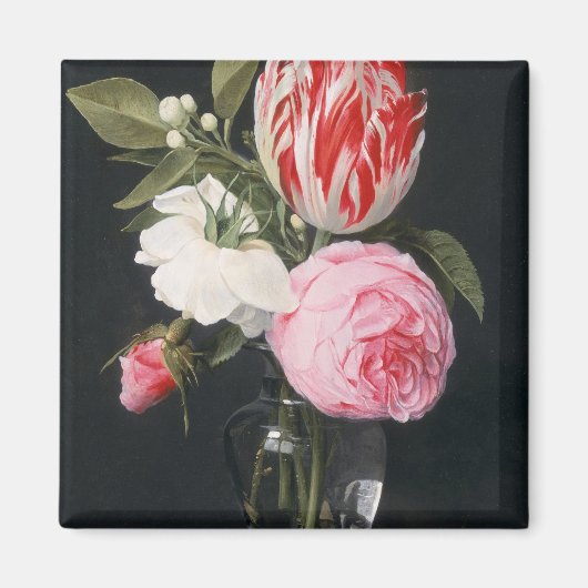 Blume in einer Glasvase Magnet (Vorne)
