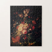 Blume in einer Glasvase mit Granatäpfeln, Ruysch Puzzle (Vertikal)