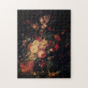 Blume in einer Glasvase mit Granatäpfeln, Ruysch Puzzle