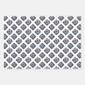 Blume in einer Glühbirne und Schmetterling in Bise Geschenkpapier Set (Vorderseite 3)