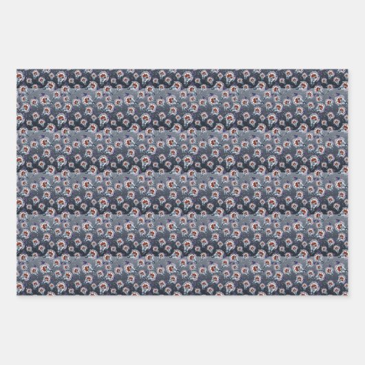 Blume in einer Glühbirne und Schmetterling in Bise Geschenkpapier Set (Vorderseite)