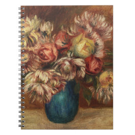 Blume in einer grünen Vase (1912) von Renoir. Notizblock