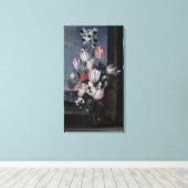 Blume in einer Kristallvase, 1652 Leinwanddruck (Insitu (Holzboden))