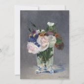 Blume in einer Kristallvase | Édouard Manet (Vorderseite)