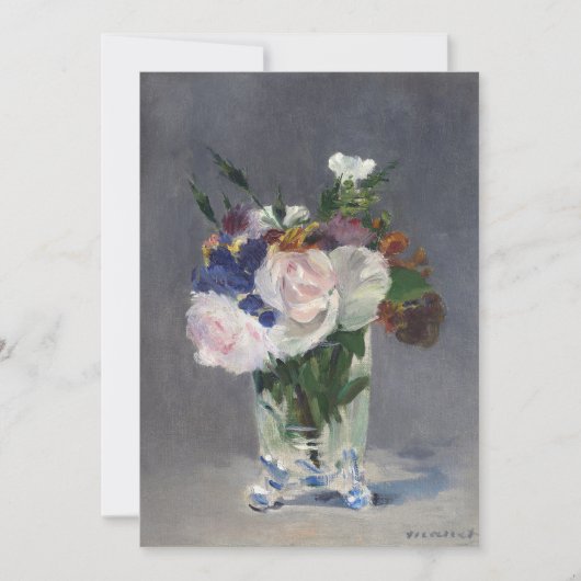 Blume in einer Kristallvase | Édouard Manet (Vorderseite)