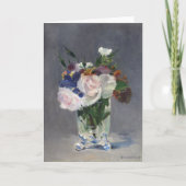 Blume in einer Kristallvase | Édouard Manet Karte (Vorderseite)
