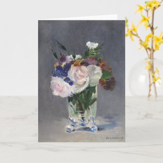 Blume in einer Kristallvase | Édouard Manet Karte (Gelbe Blume)