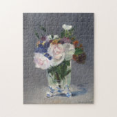 Blume in einer Kristallvase | Édouard Manet Puzzle (Vertikal)