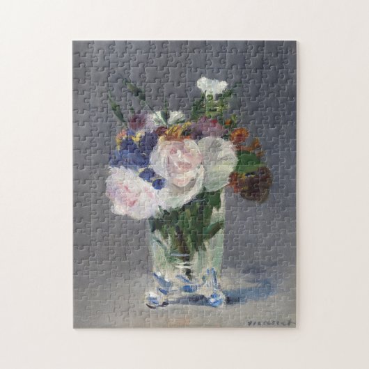 Blume in einer Kristallvase | Édouard Manet Puzzle (Vertikal)