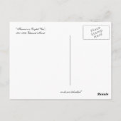 Blume in einer Kristallvase - Postkarte (Rückseite)
