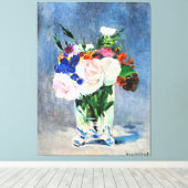 Blume in einer Kristallvase von Edouard Manet, Leinwanddruck (Insitu (Holzboden))