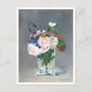 Blume in einer Kristallvase von Edouard Manet Postkarte