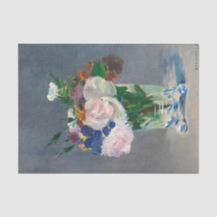 Blume in einer Kristallvase von Edouard Manet Seidenpapier