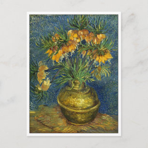 Blume in einer Kupfervase von Van Gogh Postkarte
