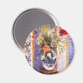 Blume in einer Schüssel Magnet (Vorderseite/Rückseite)