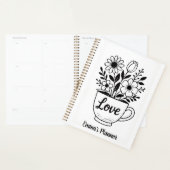 Blume in einer Teetasse Planer (Anzeige)