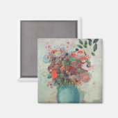 Blume in einer Türkisvase, c.1912 Magnet (Vorderseite/Rückseite)