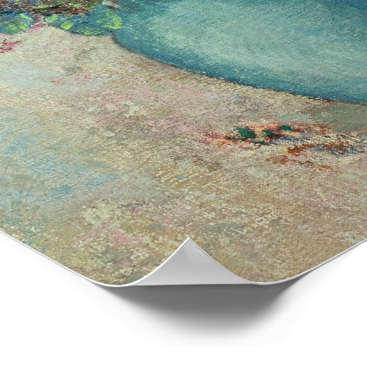 Blume in einer Türkisvase, c.1912 Poster (Ecke)