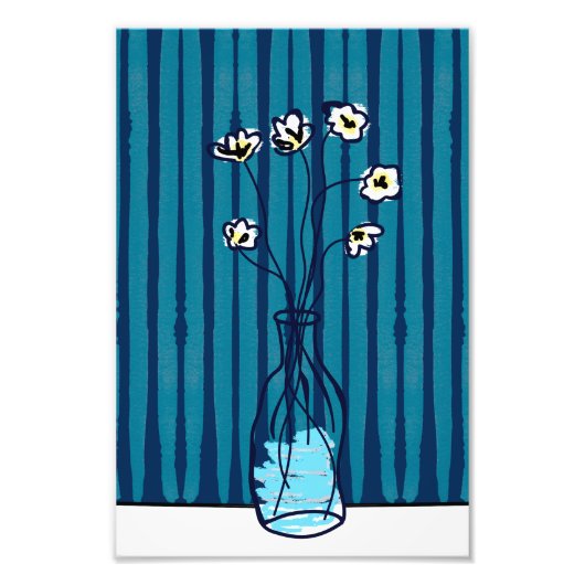 Blume in einer Vase_2 Fotodruck (Vorne)