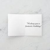 Blume in einer Vase-Geburtstagskarte Dankeskarte (Innenseite)