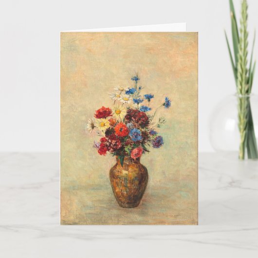 Blume in einer Vase Karte (Vorderseite)