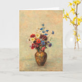 Blume in einer Vase Karte (Gelbe Blume)