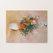 Blume in einer Vase Malerei Odilon Redon Phantasti Puzzle (Horizontal)