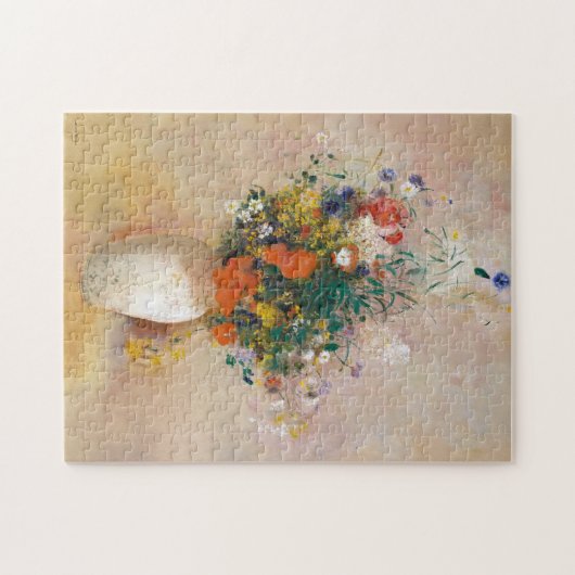 Blume in einer Vase Malerei Odilon Redon Phantasti Puzzle (Horizontal)