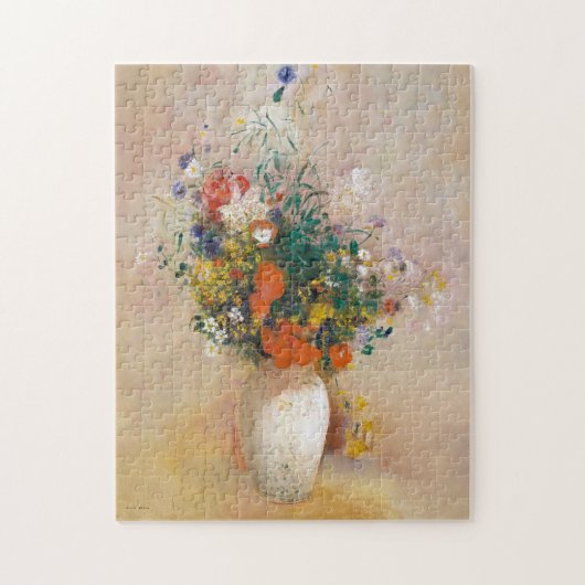 Blume in einer Vase Malerei Odilon Redon Phantasti Puzzle (Vertikal)