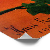 Blume in einer Vase von Henry Rousseau Poster (Ecke)