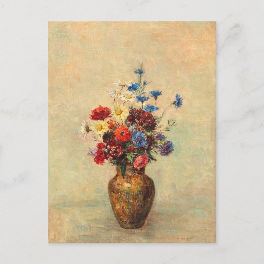 Blume in einer Vase von Odilon Redon Postkarte (Vorderseite)