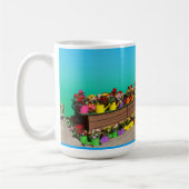 Blume in einer Wasserfläche Kaffeetasse (Links)