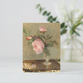 Blume in einer Zeit romantischer Kunst Postkarte (Stehend Vorderseite)