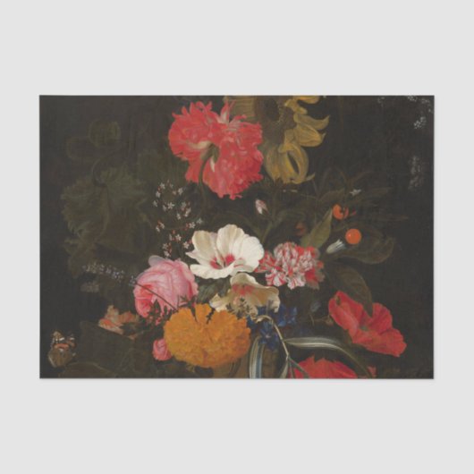 Blume in einer ZierVase Seidenpapier (Vorderseite)