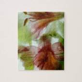 Blume in Eis Puzzle (Vertikal)