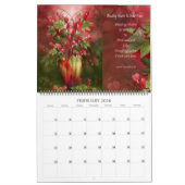 Blume in Extravaganten Fällen Art Kalender (Feb 2026)