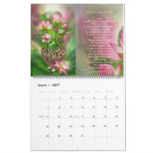 Blume in Extravaganten Fällen Art Kalender 2014 (Mär 2027)