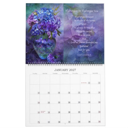 Blume in Extravaganten Fällen Art Kalender 2015 (Jan 2027)