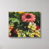 Blume in farbenfrohen Gärten Leinwand (Vorderseite)