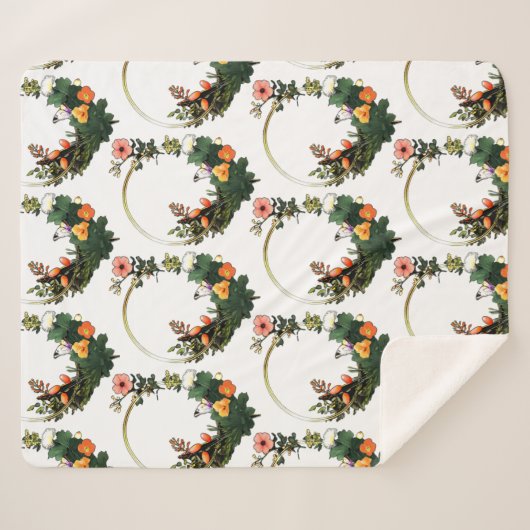 Blume in g sherpadecke (Vorderseite (Horizontal))